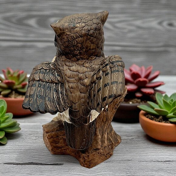 Homco Porcelain Barn owl Figurines 5" Set of 2 1995 #1114 Vintage - Picture 5 of 10